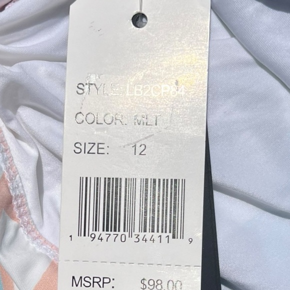 🌻NEW w.tags La Blanca Women's V-Neck Halter Tankini Top Size 12 | $98 Retail - Picture 11 of 11